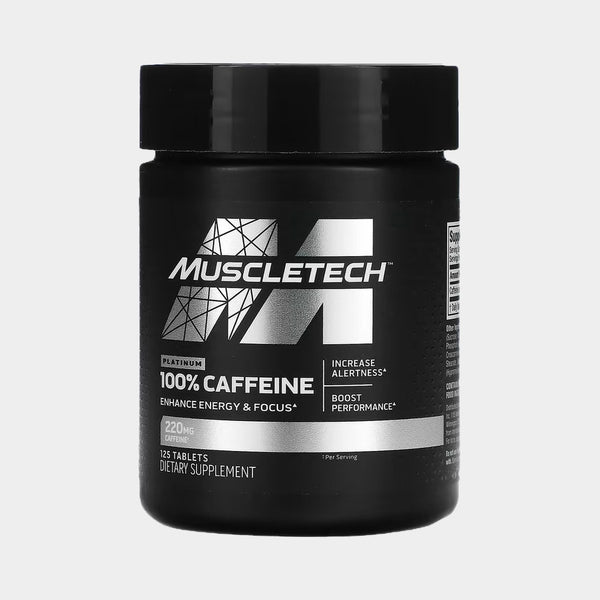 Muscletech Platinum 100% Caffeine 220MG 125 Tabletas - MuscleTech