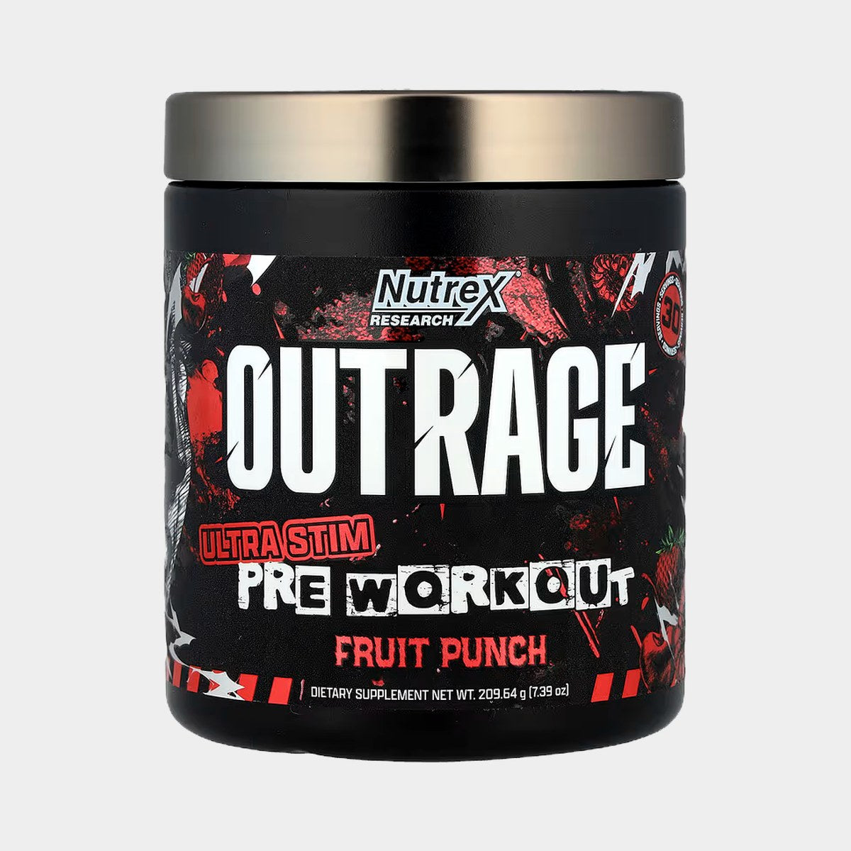 Nutrex Outrage Ultra Stim Pre-Workout 30SRV - Nutrex