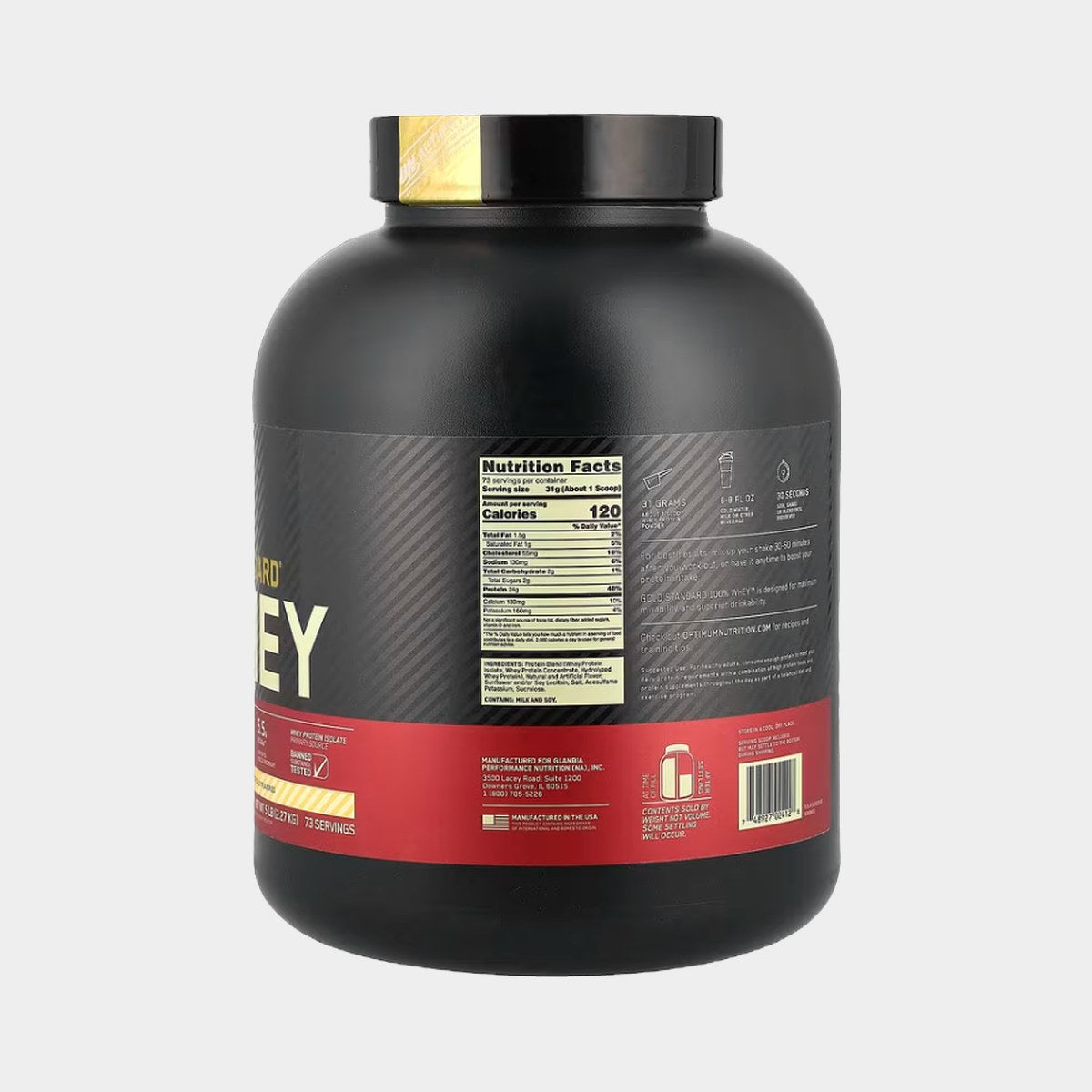 Gold Standard 100% Whey Gold 5 Libras - Optimum Nutrition